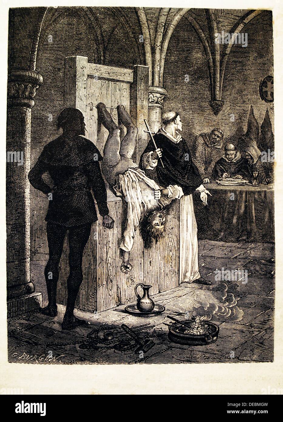 Europe-History- The term Inquisition can apply to any one of several institutions which fought against heretics or other Stock Photo