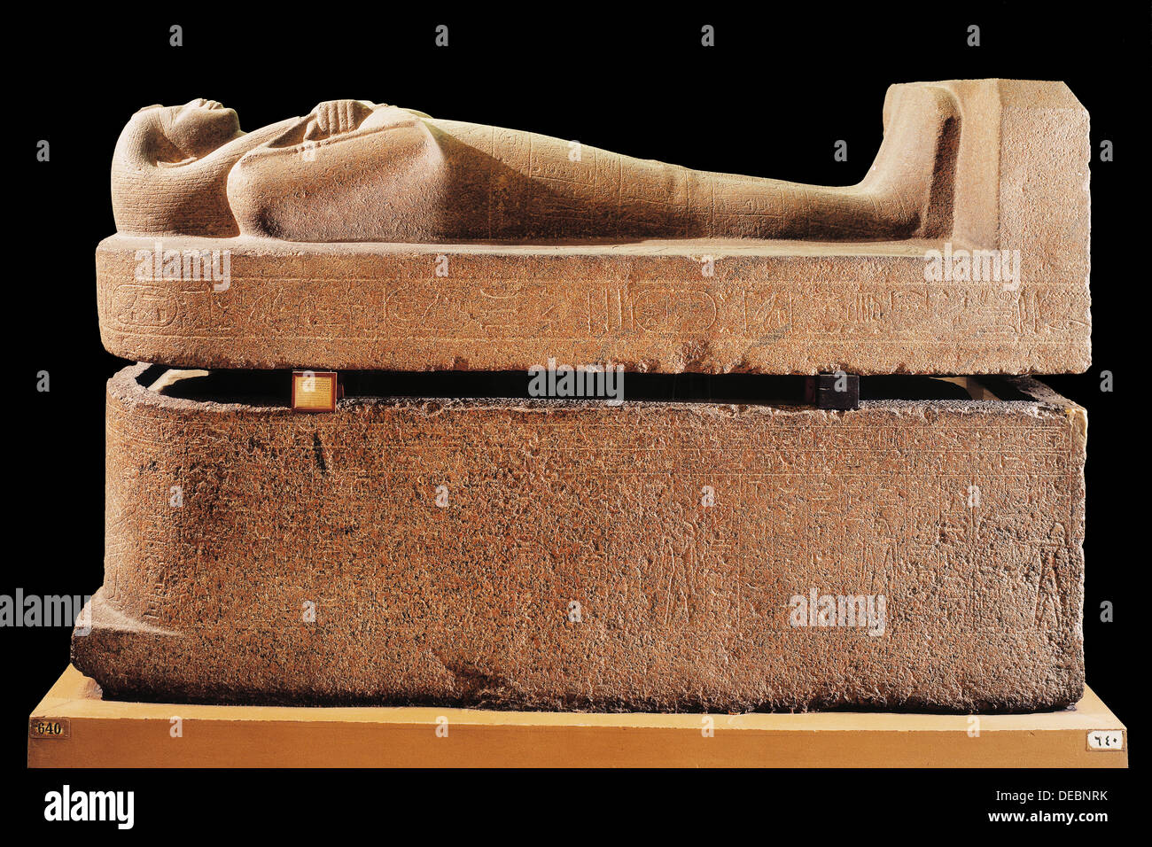 Sarcophagus of Nitocris. Egyptian Museum. Egypt Stock Photo