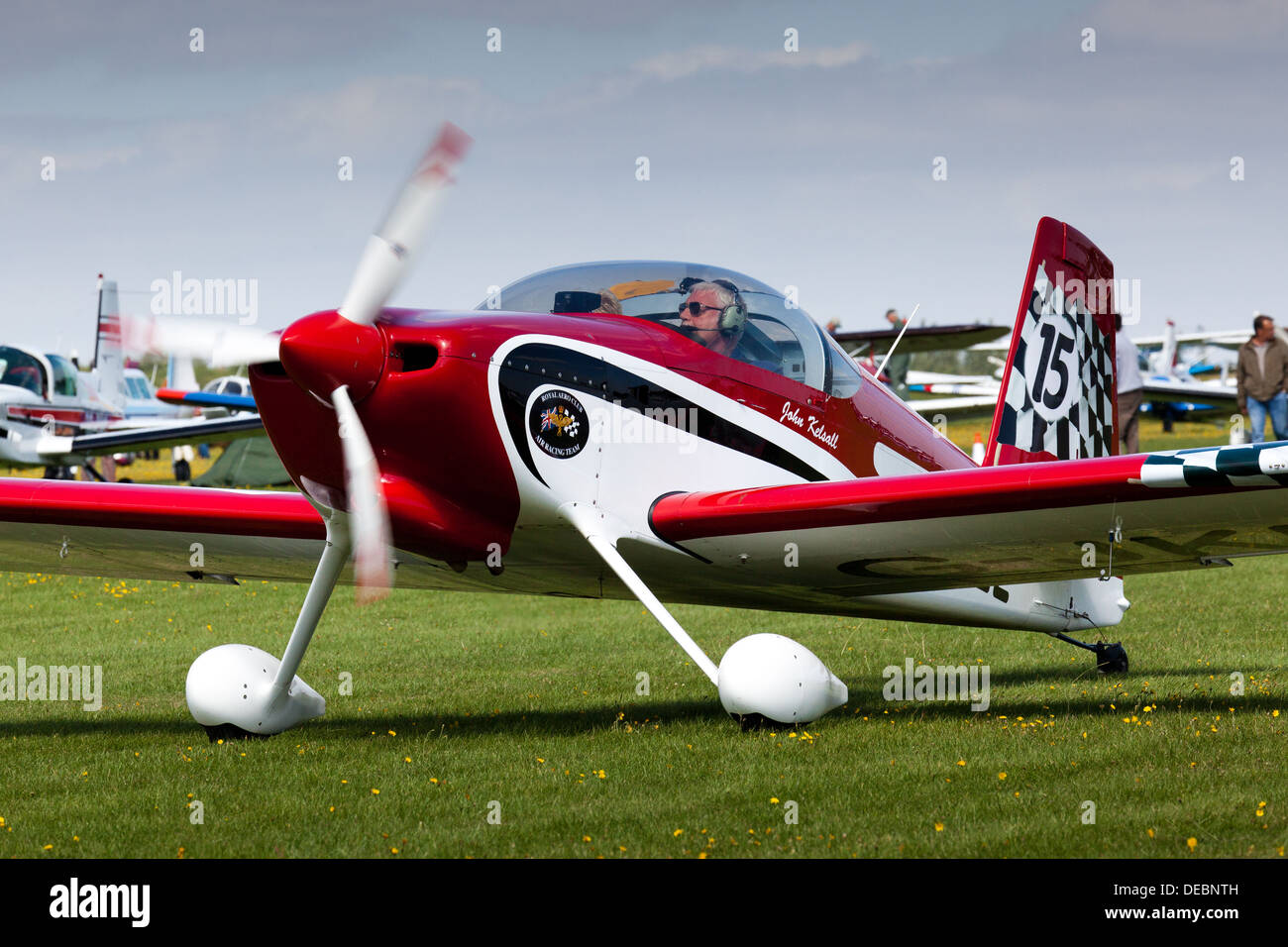 A Vans RV7 at the Light Aircraft Association rally at Sywell Stock Photo -  Alamy