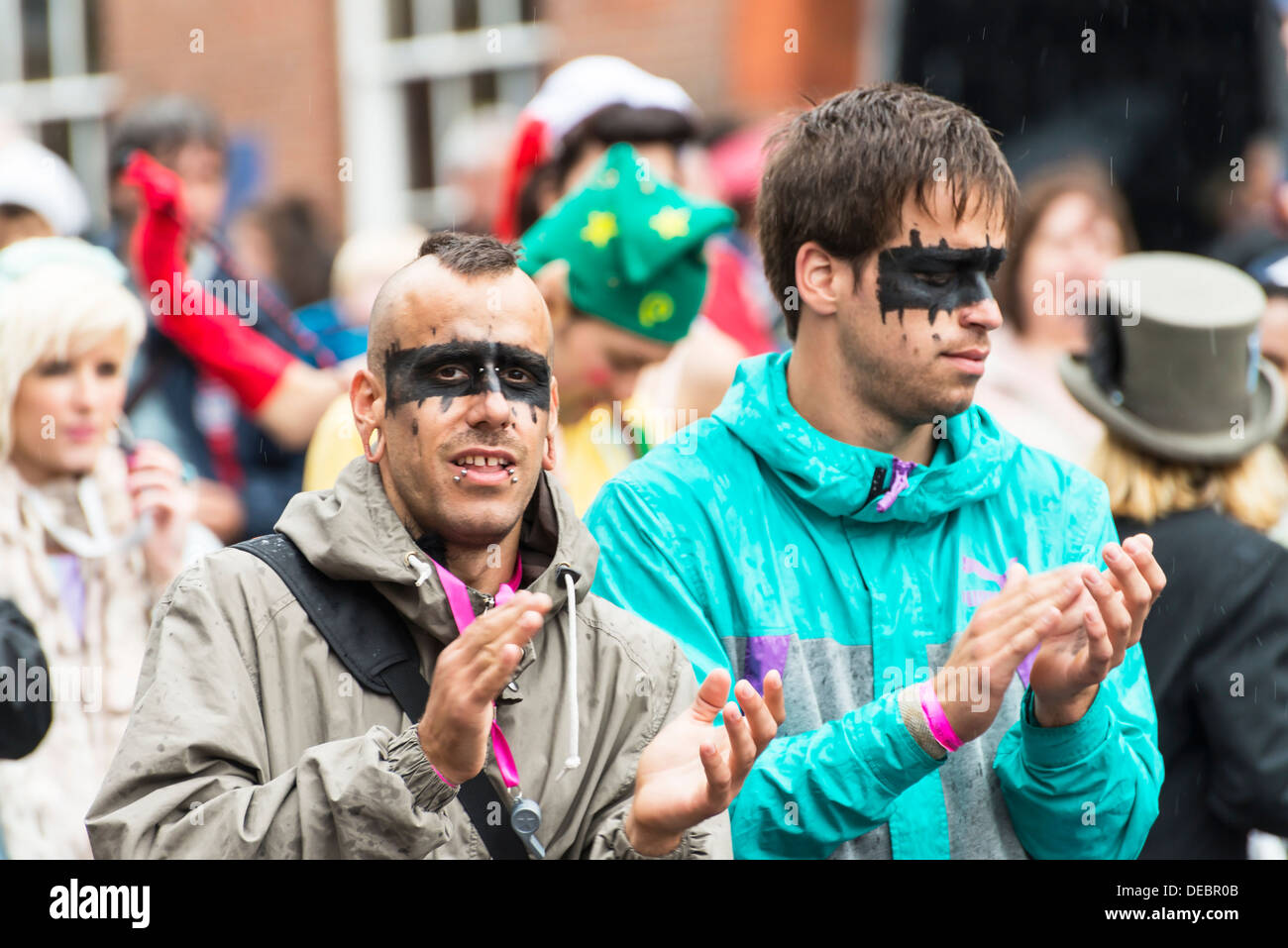 Celebration street at Arundel festival event, West sussex, uk Stock