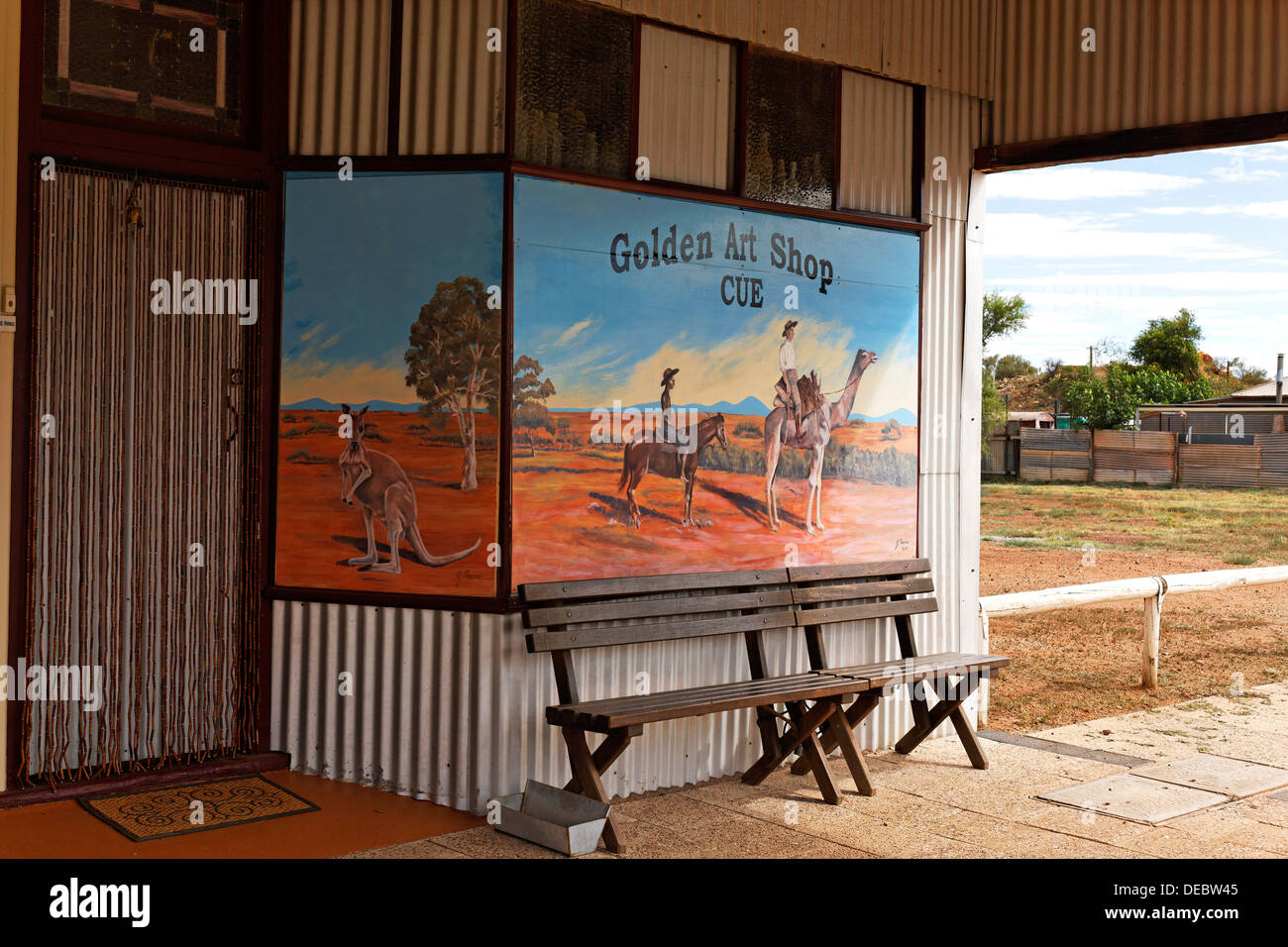 Historical Goldfields Shop, Cue Western Australia Stock Photo Alamy