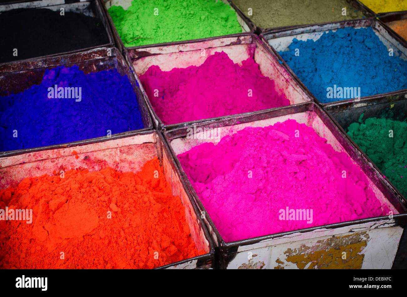 Dyes, India, Asia, Indian dye Stock Photo Alamy