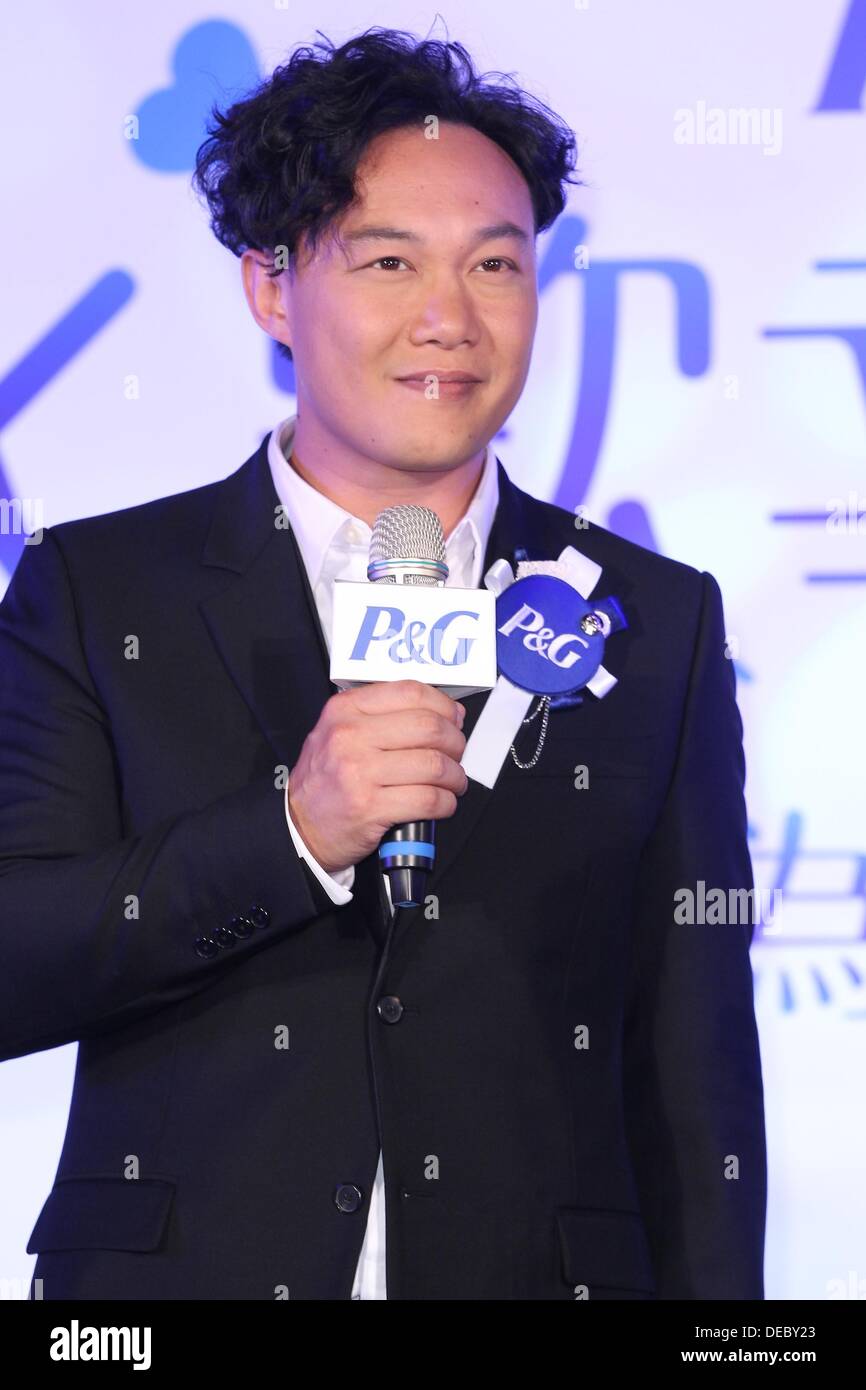 Super star Eason Chan attends commercial activity in Hong Kong,China on