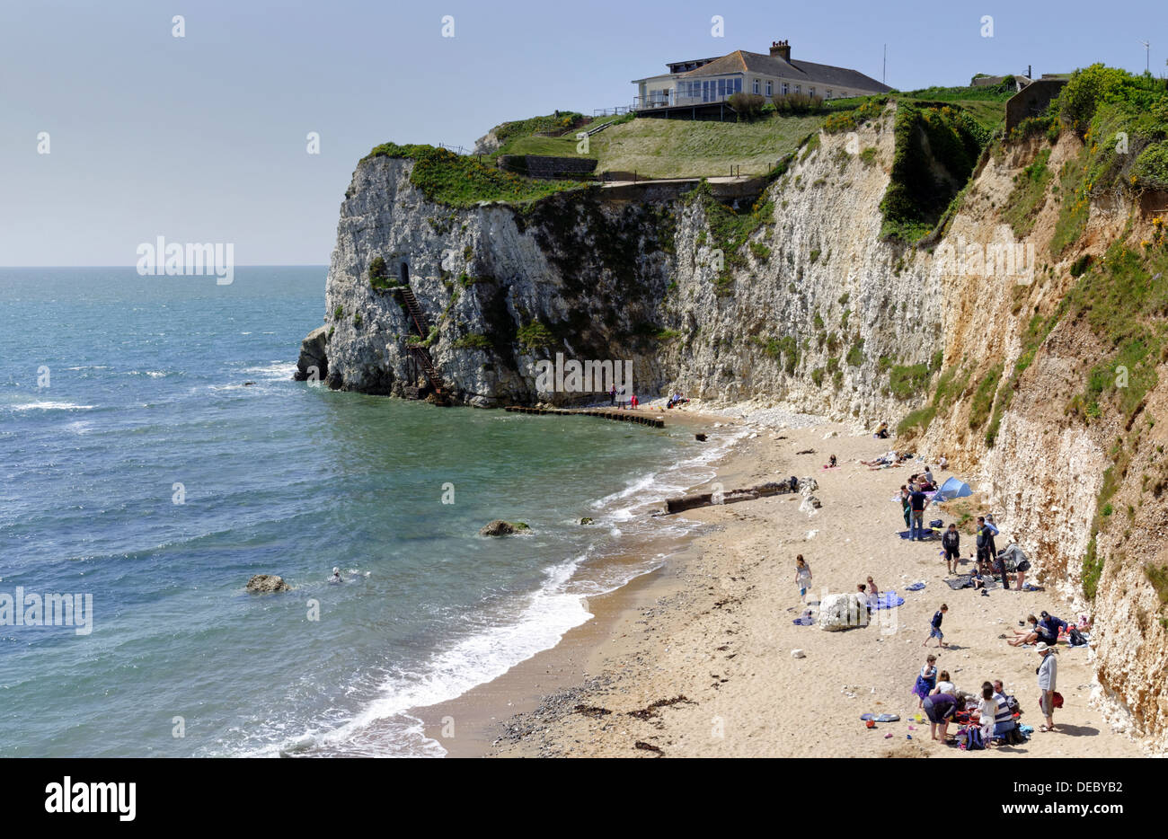 Beach, Freshwater Bay, Freshwater, Isle of Wight, England, GB, UK. Stock Photo