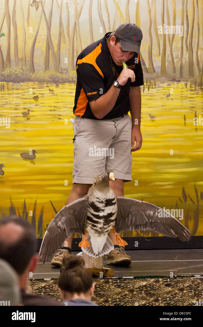 Gueydan, Louisiana, USA. The town is the site of the annual Duck