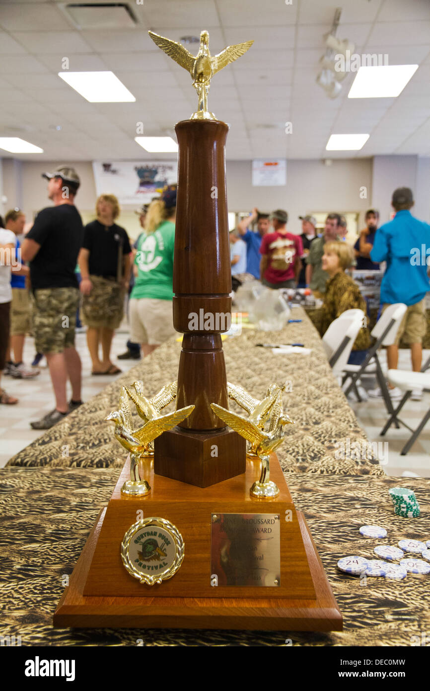 Gueydan, Louisiana, USA. The town is the site of the annual Duck