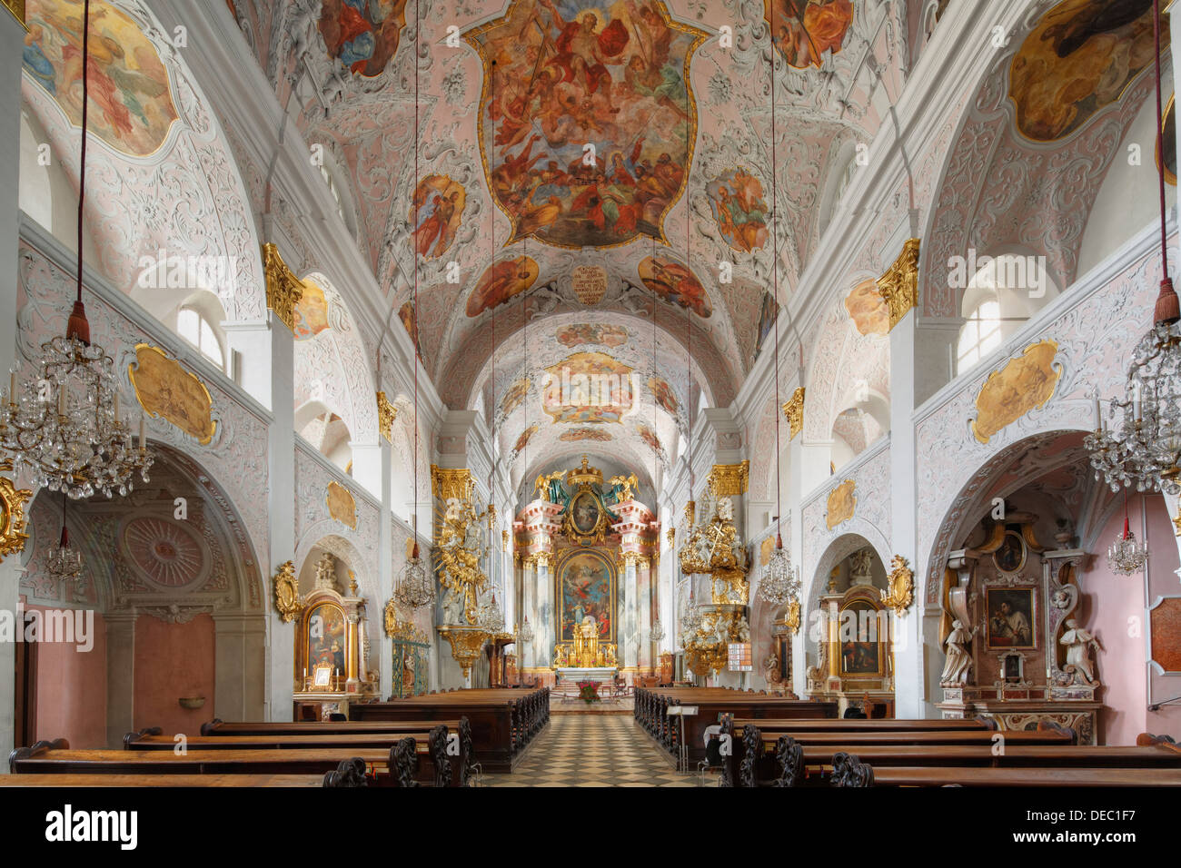 Klagenfurt Cathedral, Klagenfurt, Carinthia, Austria Stock Photo