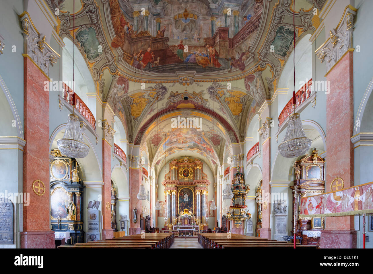 Parish Church of St. Egid, Klagenfurt, Carinthia, Austria Stock Photo