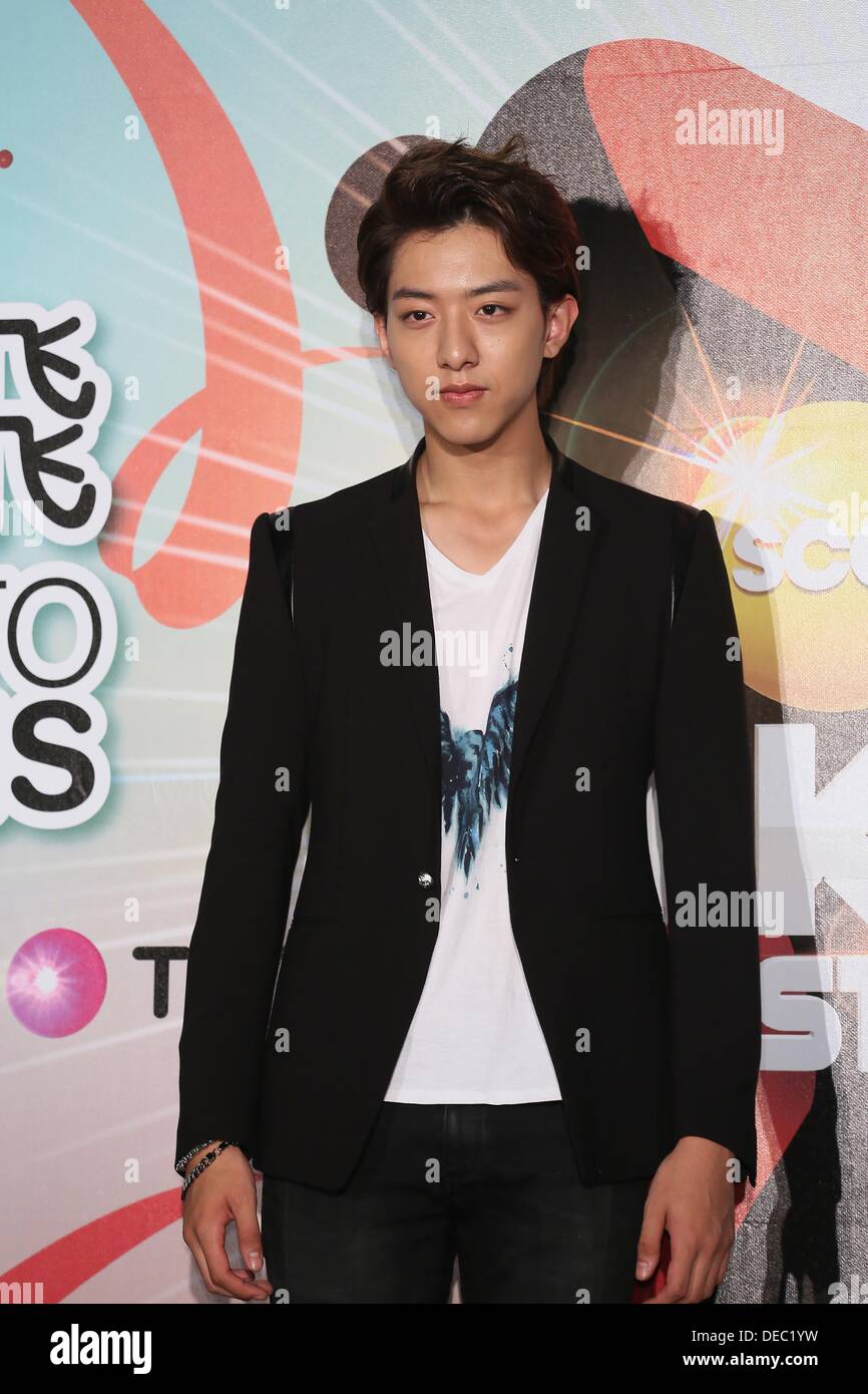 Korean pop star Lee Jung shin,member of CNBLUE,attends commercial activity  in Taipei,China on Friday September 13,2013 Stock Photo - Alamy