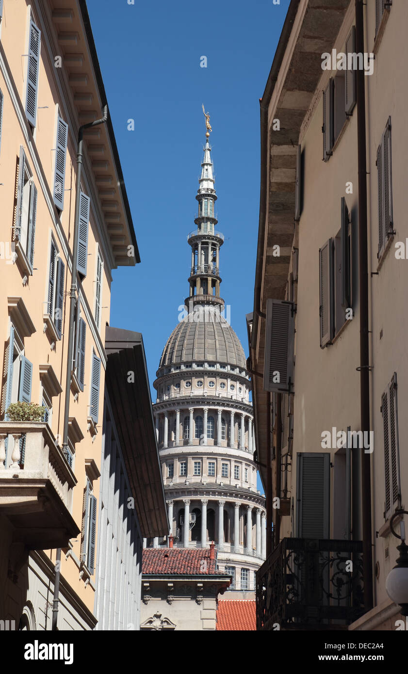 the most famous building in Novara, the Cupola di San Gaudenzio, Italy