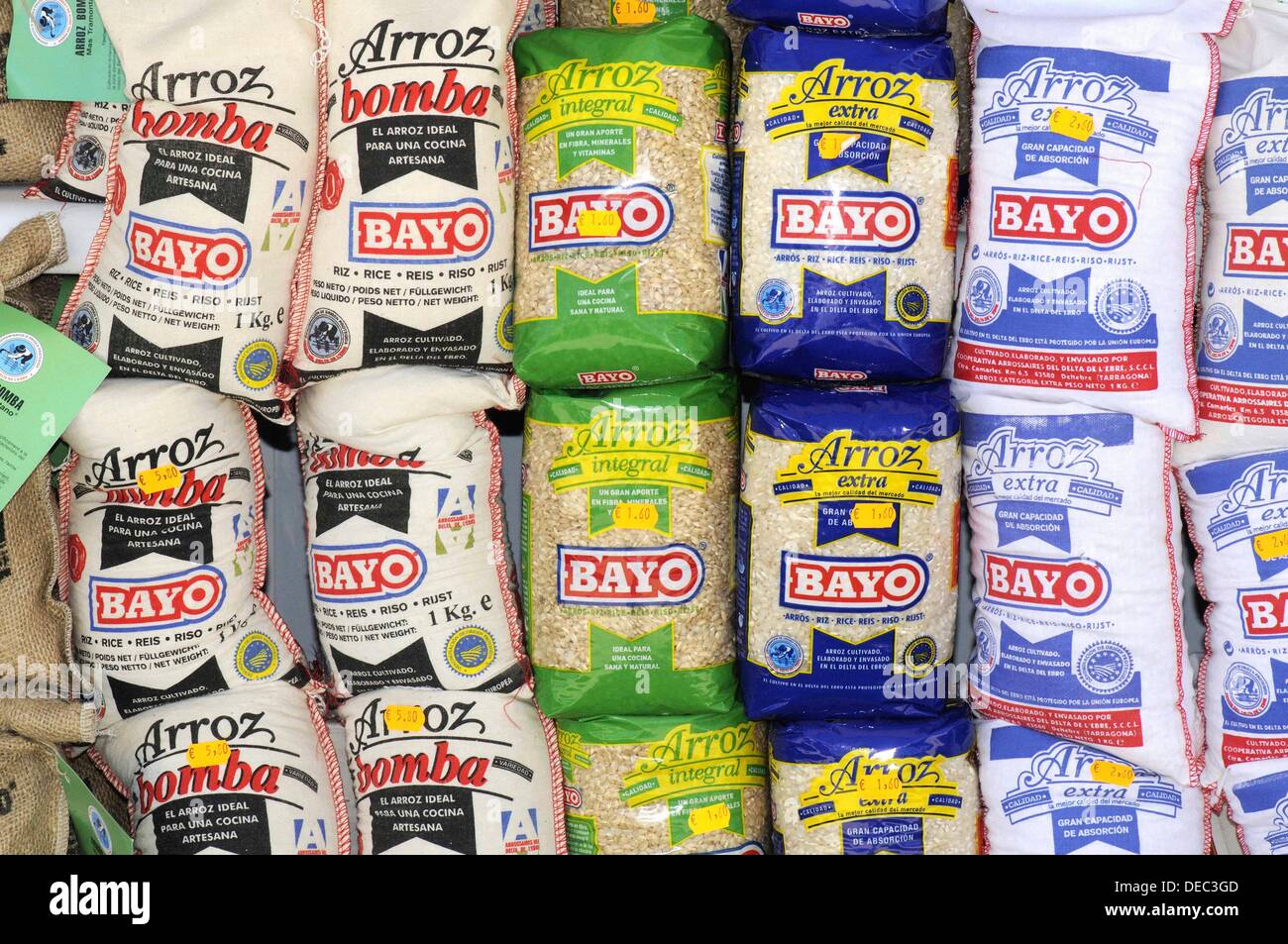 Rice bags for sale Stock Photo Alamy