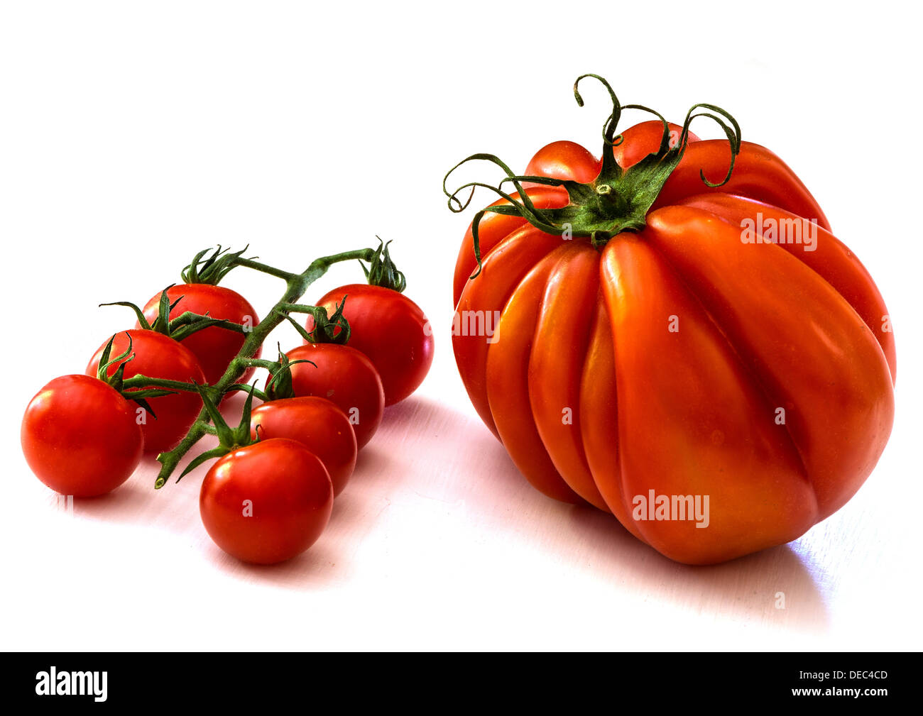 Tomato Contrast Stock Photo