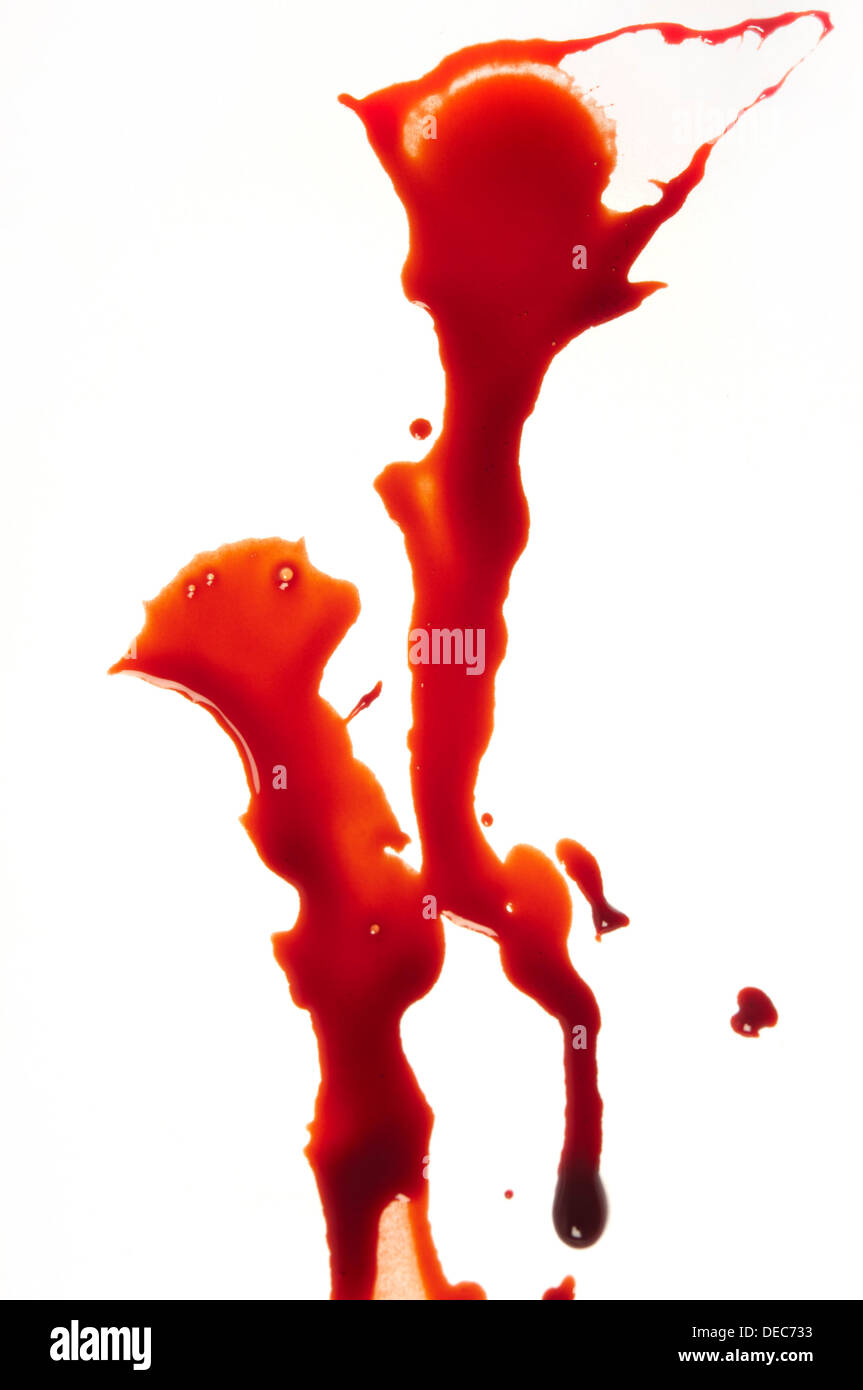 blood splat Stock Photo