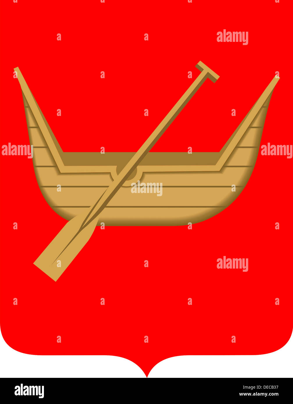 Coat of arms of the Polish city of Lodz Stock Photo Alamy