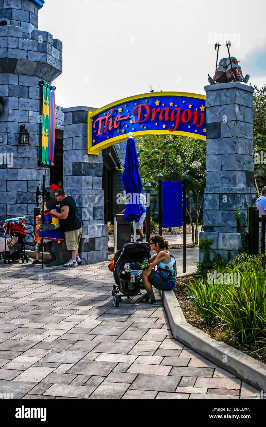 The Lego Castle inside Legoland Florida Stock Photo Alamy