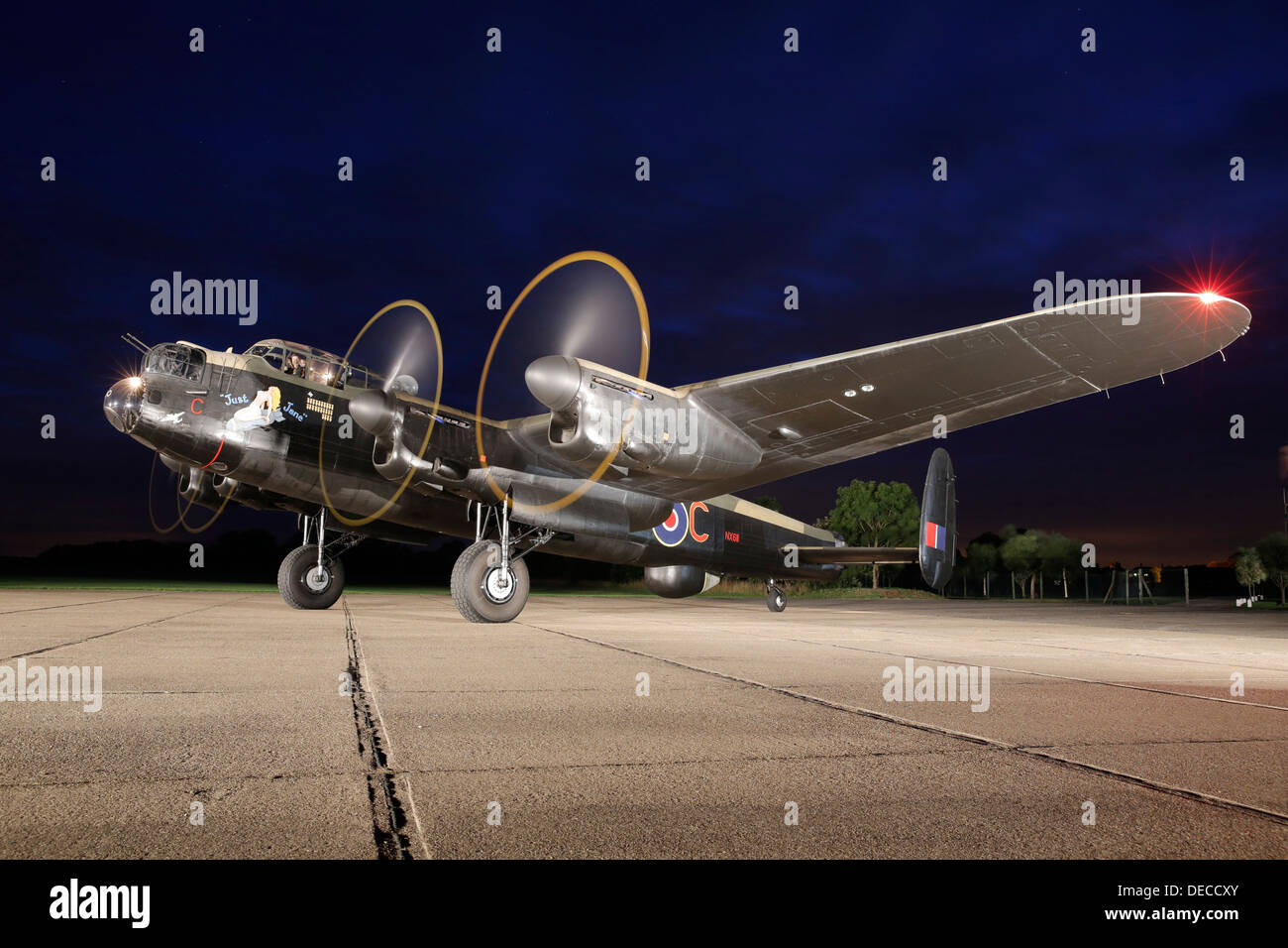 Avro Lancaster classic Wold War 2 bomber Stock Photo