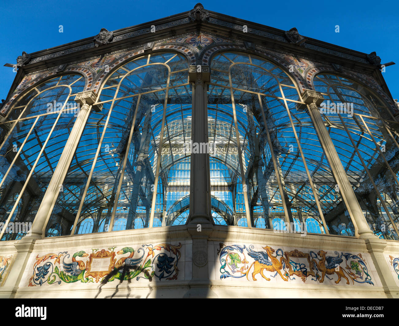 Madrid, Spain, Palacio de Cristal in Retiro Park Stock Photo