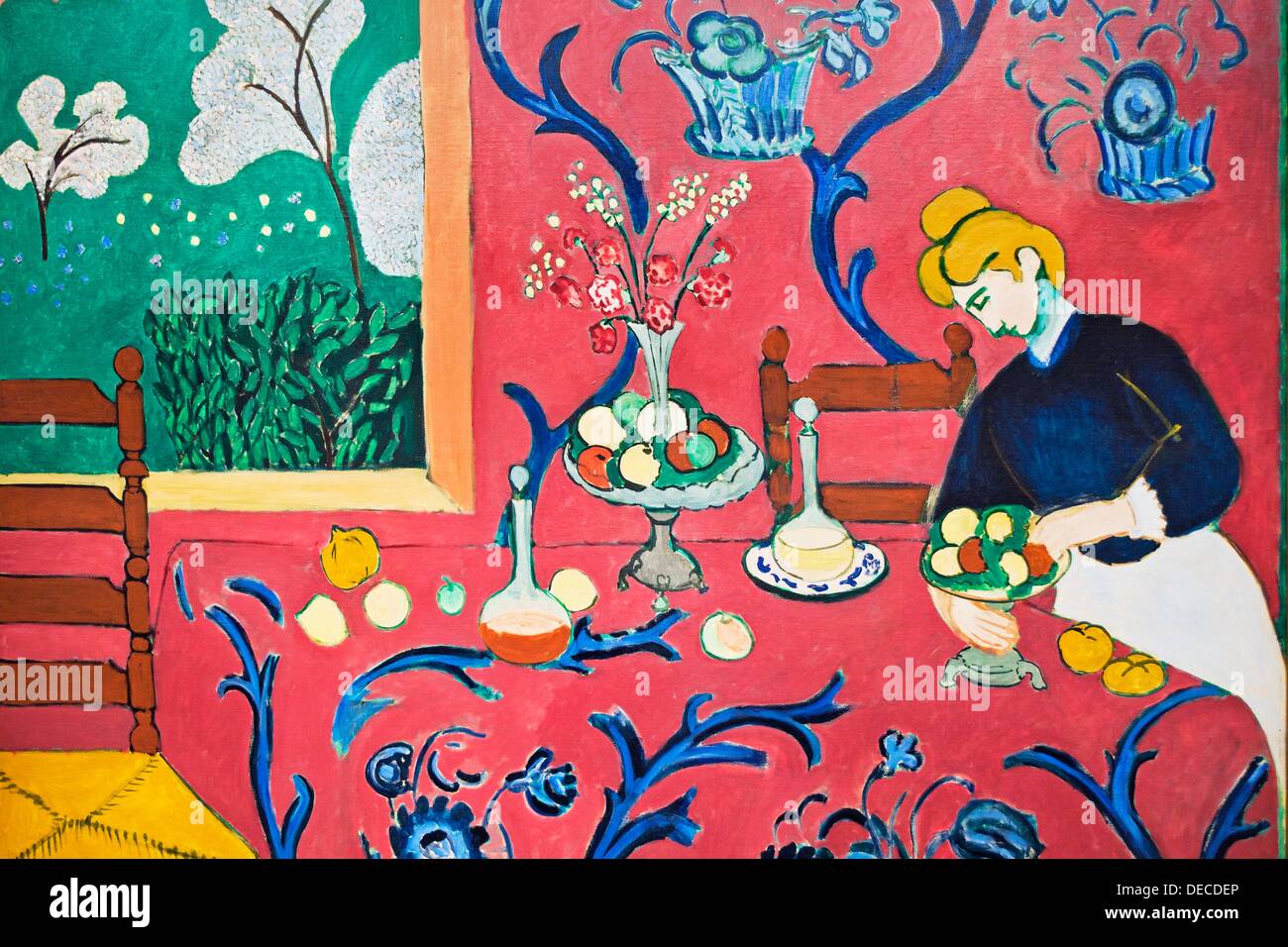 The Red Room harmony in red 1908, Henri Matisse, The Hermitage museum in  Amsterdam , Amsterdam, Netherlands Stock Photo - Alamy