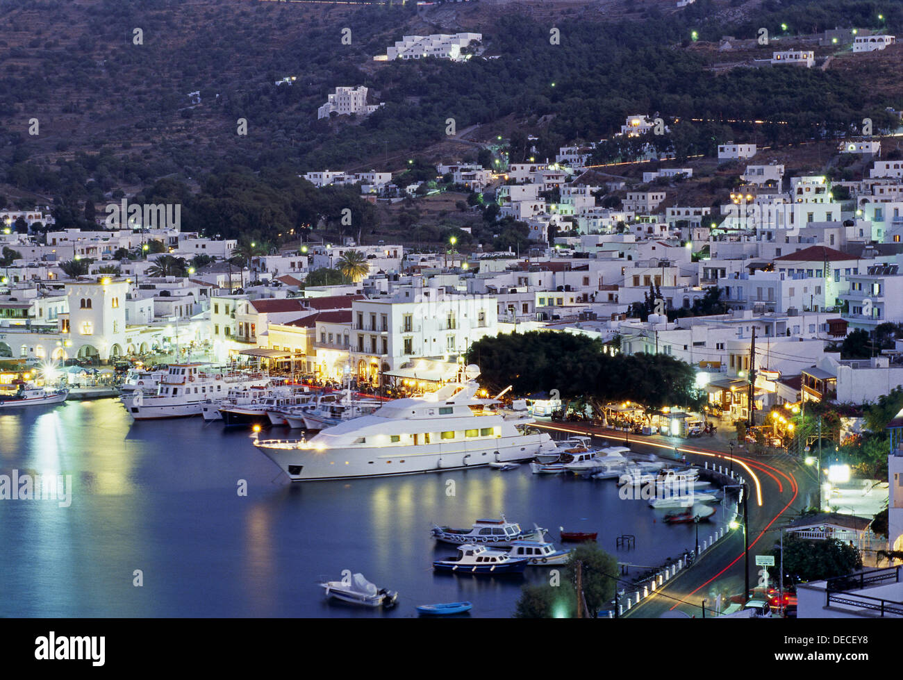 Harbour, Skala. Patmos Island. Dodecanese. Greece Stock Photo - Alamy