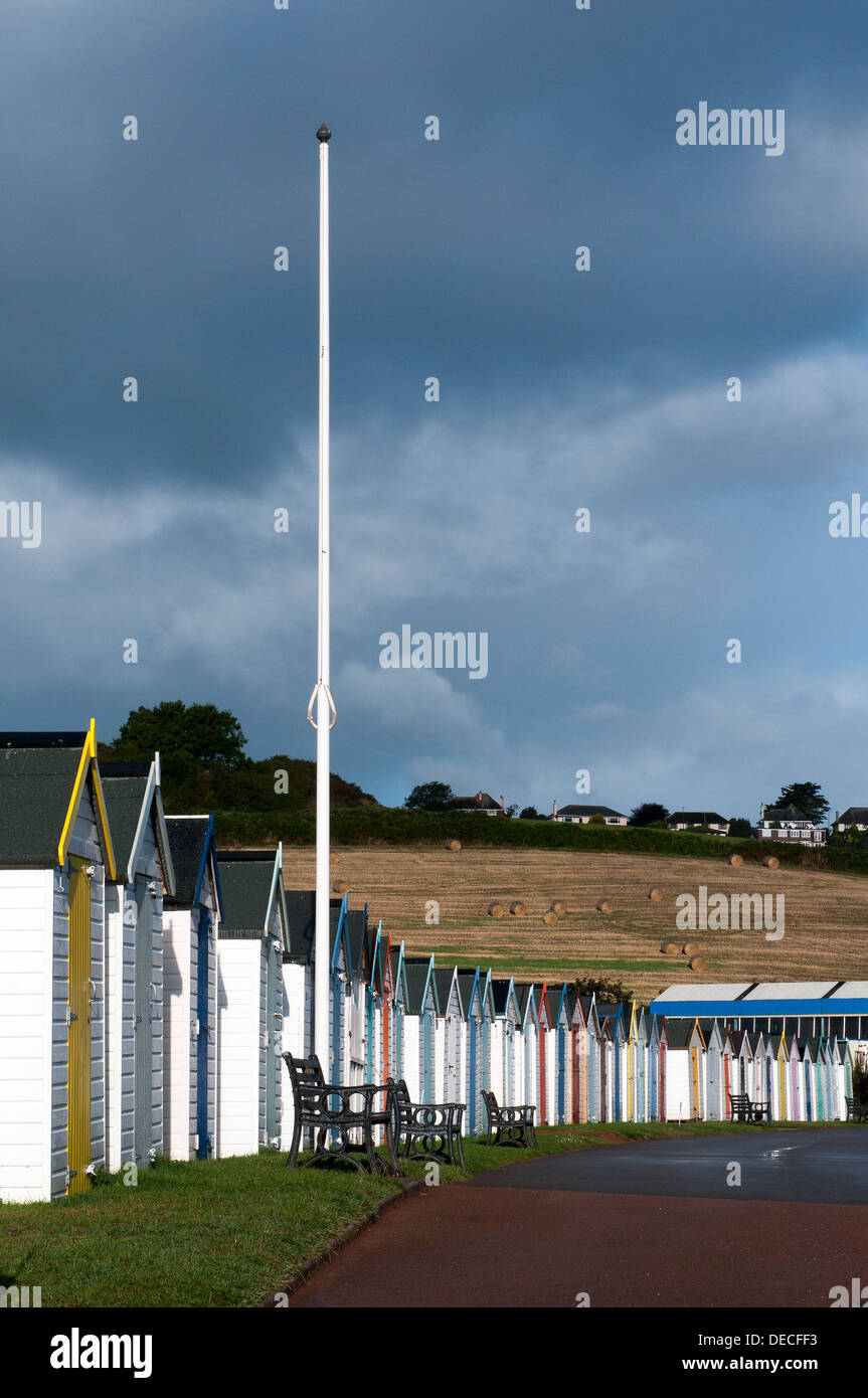 Beach huts at Broadsands,Paignton,Torbay, coast, coastal, devon