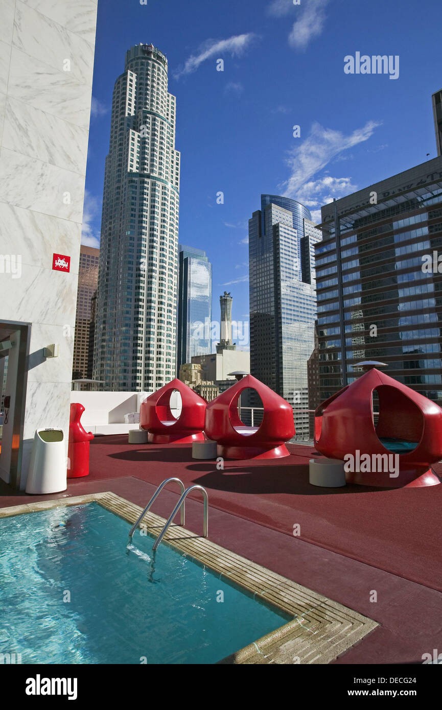 Los angeles standard downtown hotel hires stock photography and images