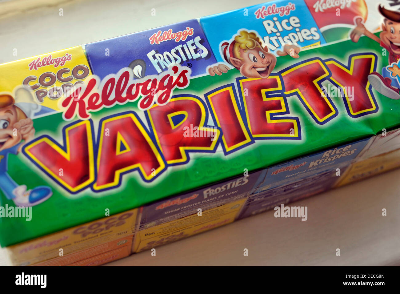 kellogg's variety pack of breakfast cereals Stock Photo Alamy