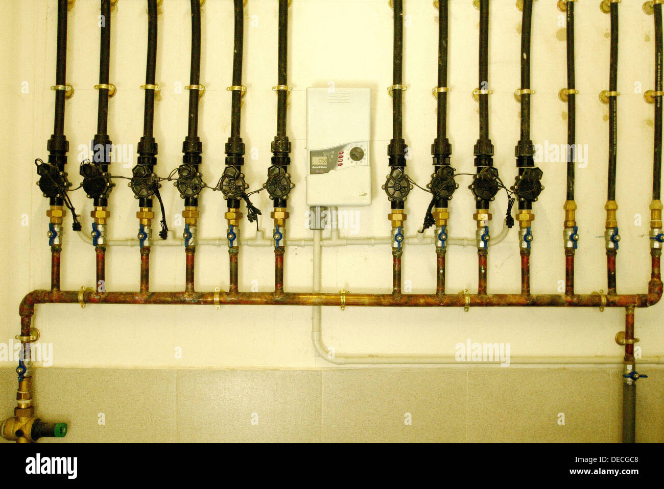 Electronic heating control Stock Photo Alamy