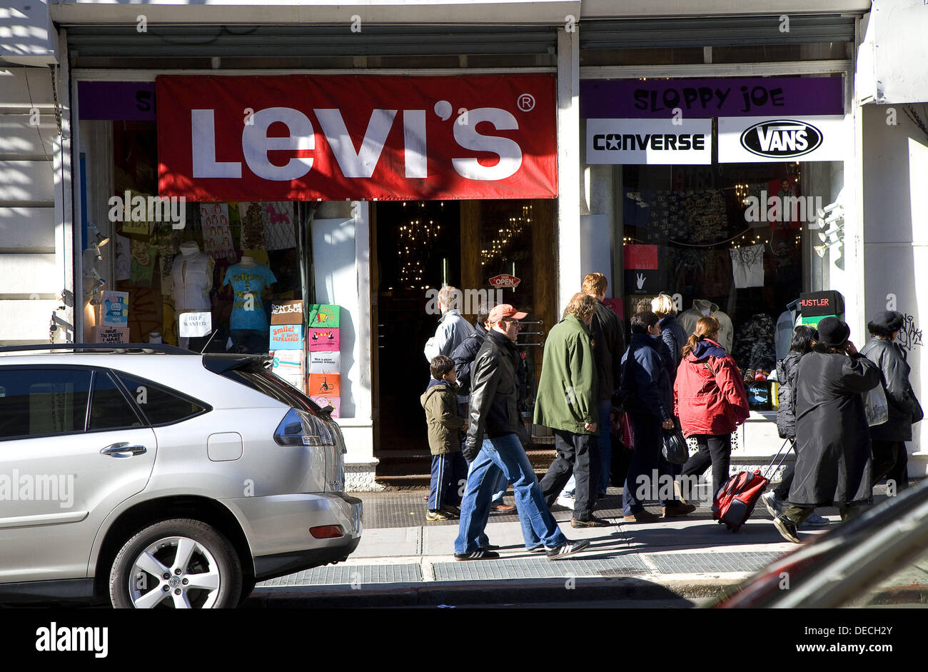 New York City. USA. Levi´s store at 