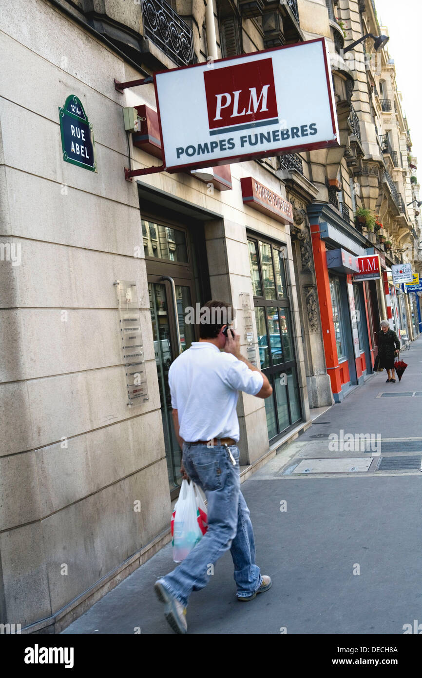 Funeral home, Paris, France Stock Photo Alamy