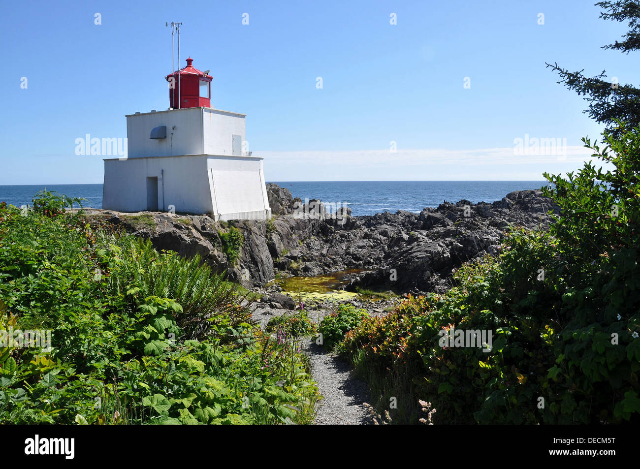 Amphitrite Point Lighthouse, Ucluelet BC, Vancouver Island, Canada