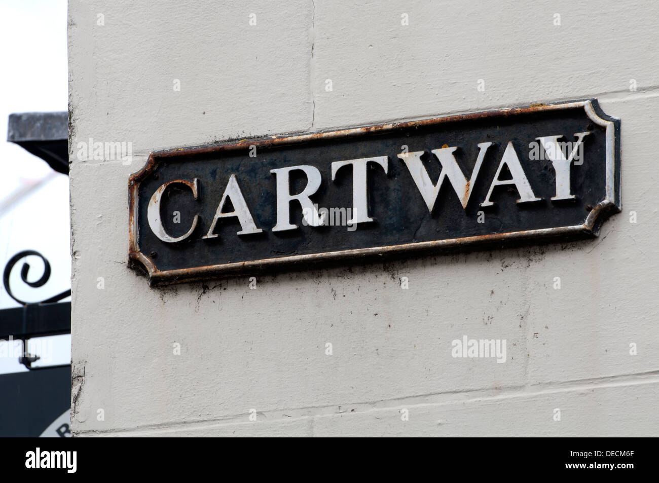 Cartway street sign, Bridgnorth, Shropshire, England, UK Stock Photo Alamy