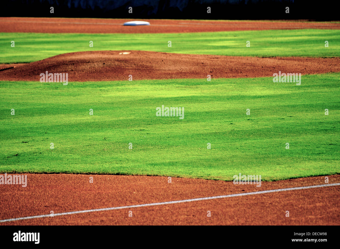 Baseball pitchers mound Stock Photo Alamy