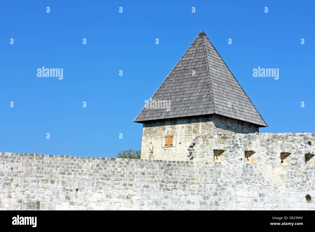 Detail of Zrinski castle, Hrvatska Costajnica, Croatia Stock Photo