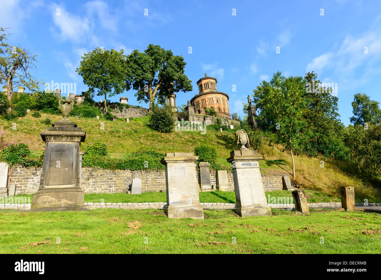 The Glasgow Necropolis, Victorian gothic cemetery, Scotland, UK Stock Photo