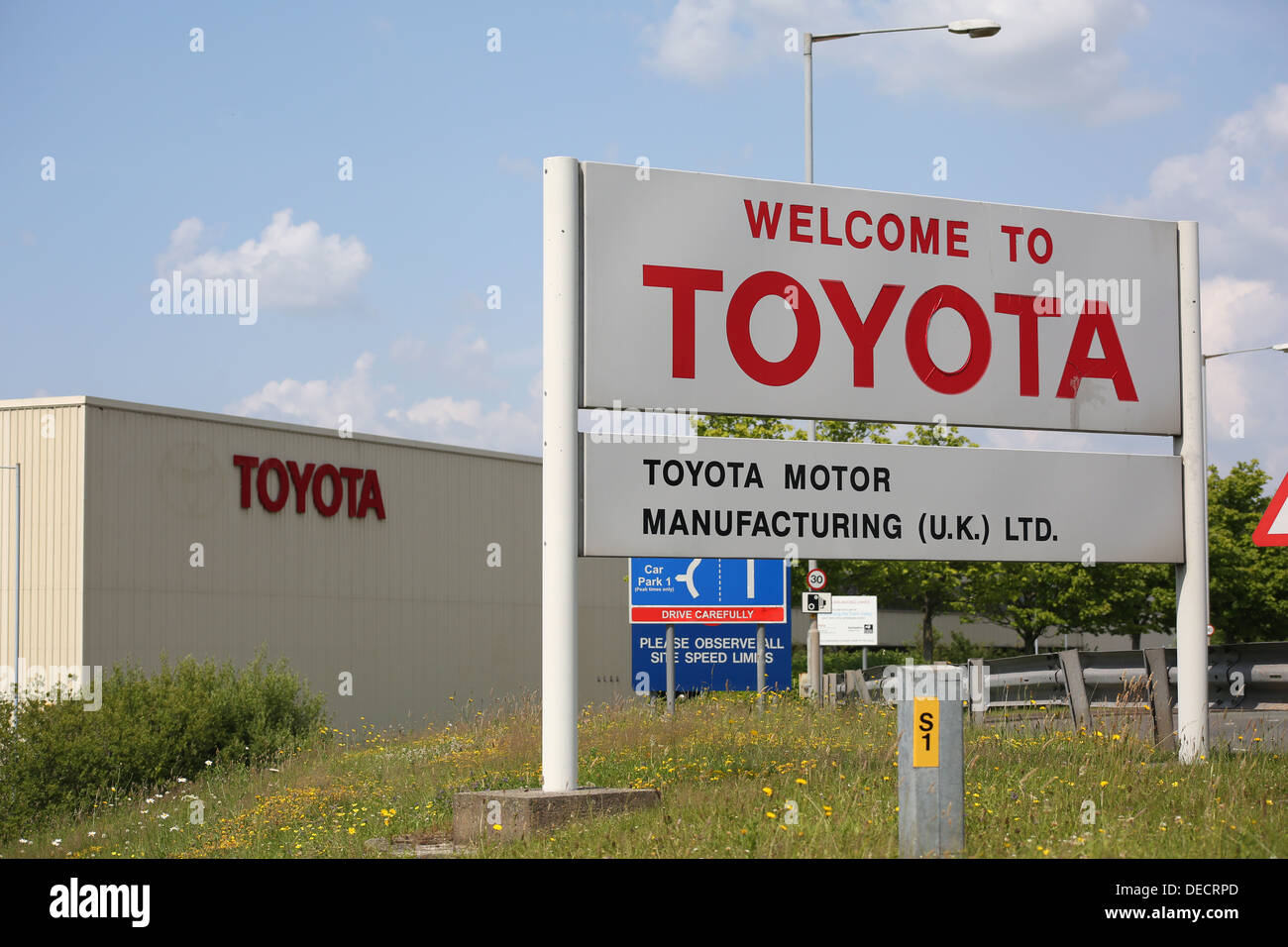 toyota factory - derby uk Stock Photo