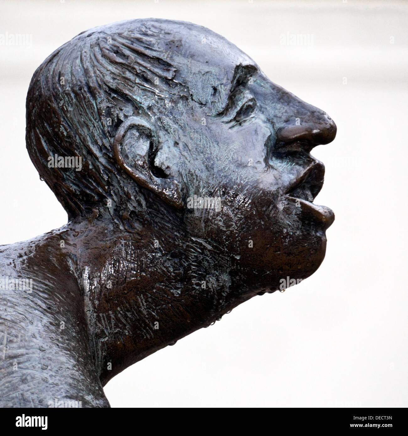 Bronze statue in Aachen, Germany by Karl-Henning Seemann Stock Photo