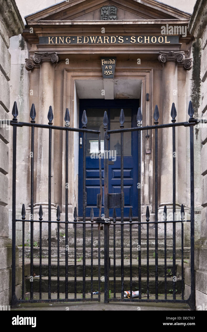The old Broad Street premises of King Edward's School in Bath, UK Stock Photo