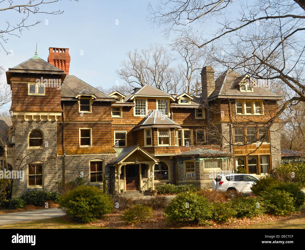 Dolobran is a Shingle Style house at 231 Laurel Lane in Haverford