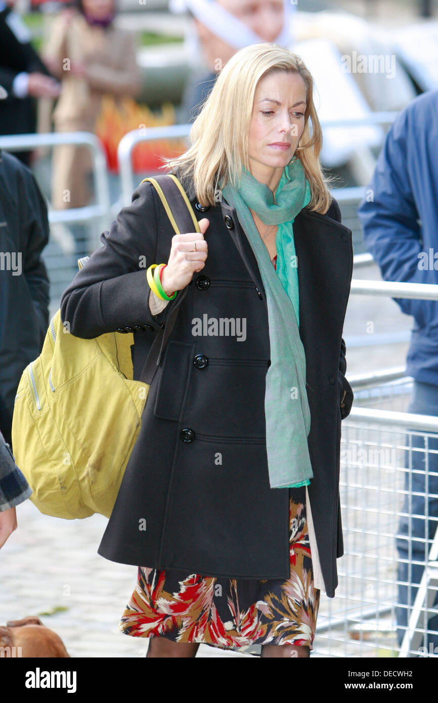 Kate McCann, mother of Madeleine McCann whom disappeared in Portugal in 2007, arrives at the Queen Elizabeth II conference cente Stock Photo