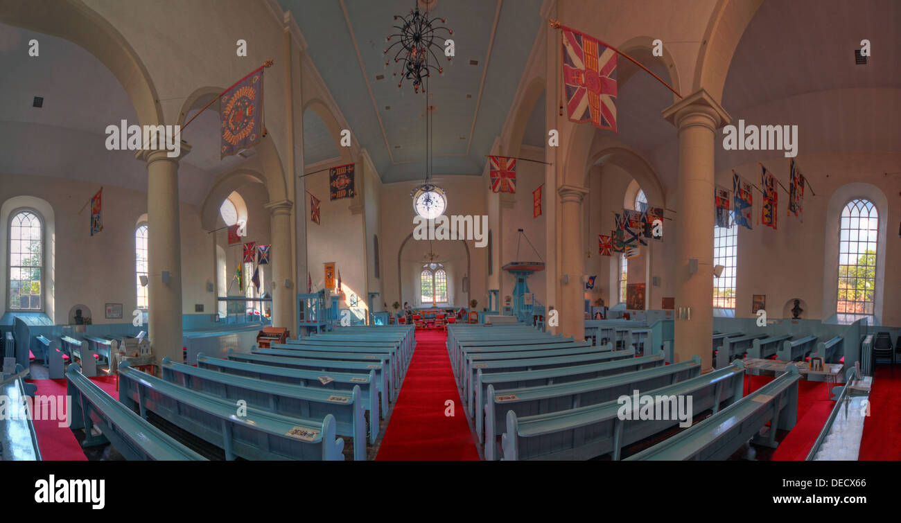 Canongate Kirk Church Edinburgh Royal Mile, Scotland, UK Interior Stock Photo