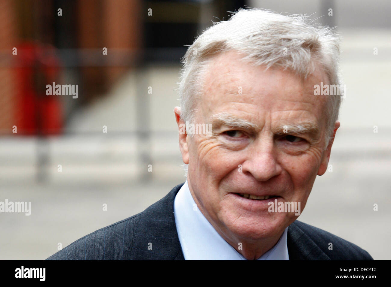 Max Mosley arrives at the High Court in London, Britain, 18 July Stock ...