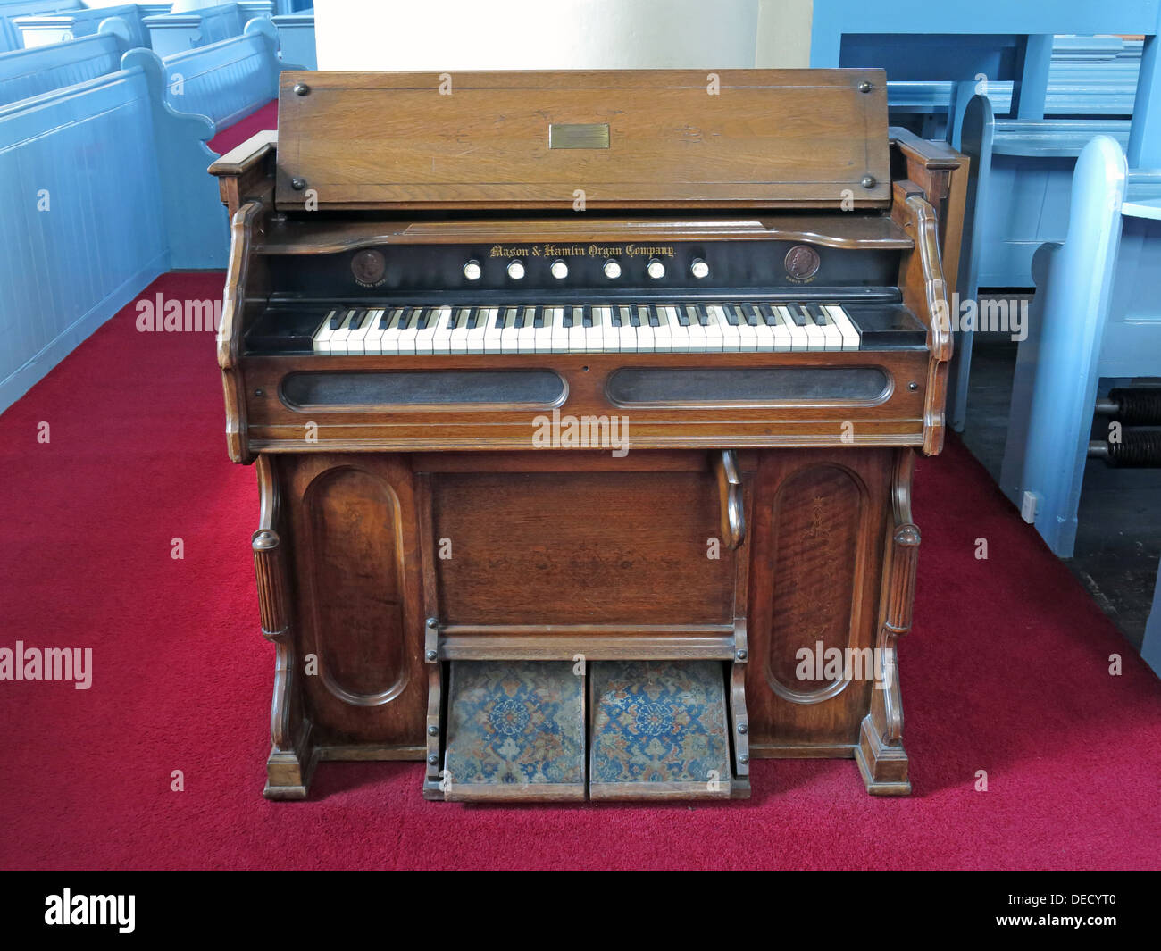 Mason Hamlin Organ at Edinburgh Canongate Kirk, Scotland, UK Stock Photo