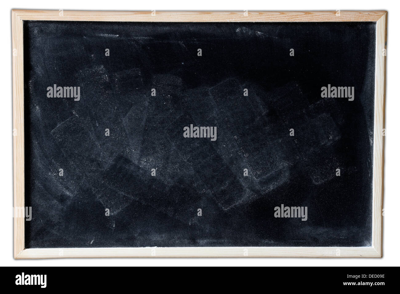 Rubbed out chalk on blackboard Stock Photo