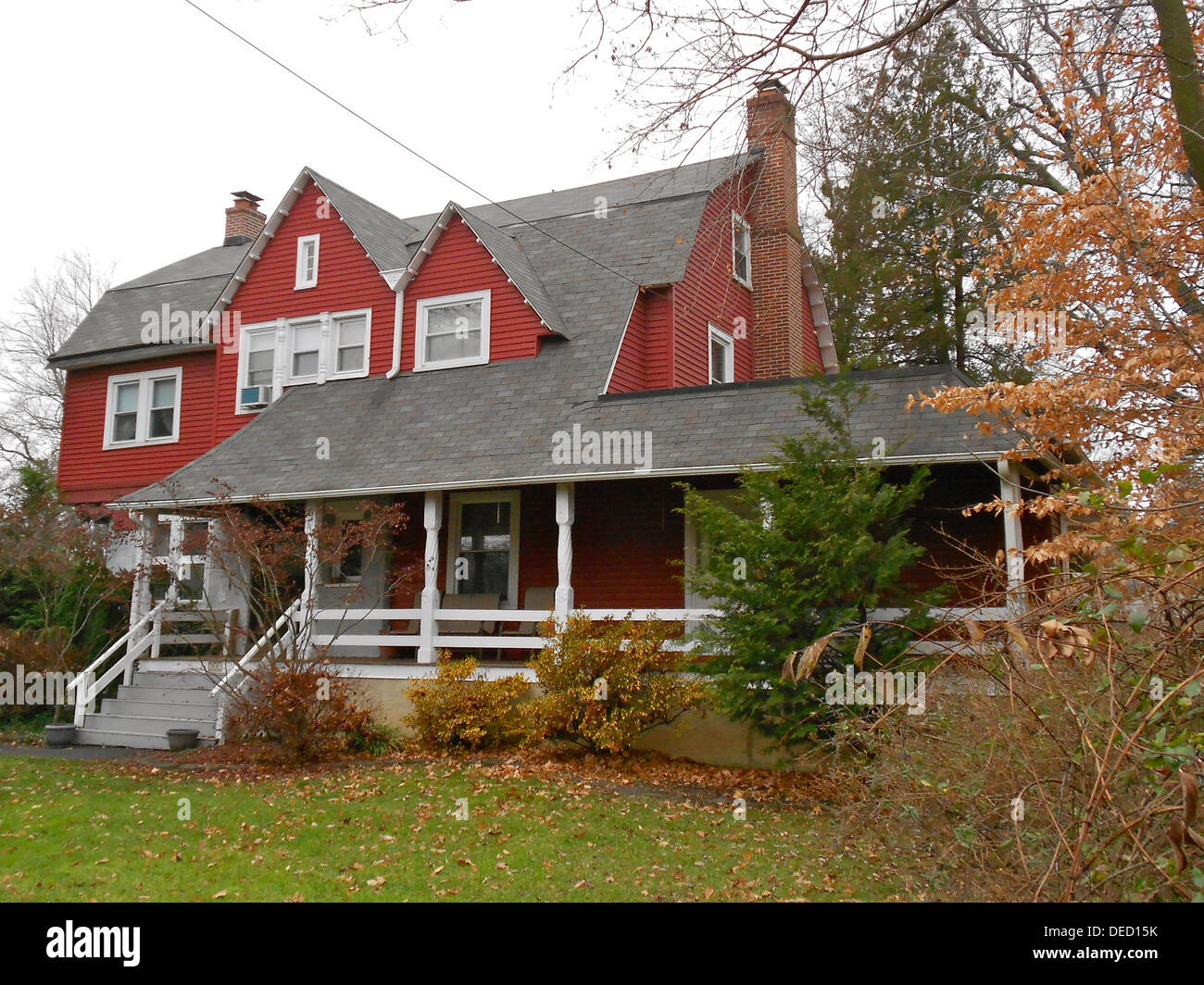 House in the North Wayne Historic District in Wayne, Pennsylvania on