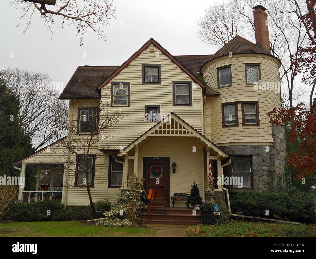 House in the North Wayne Historic District in Wayne, Pennsylvania on