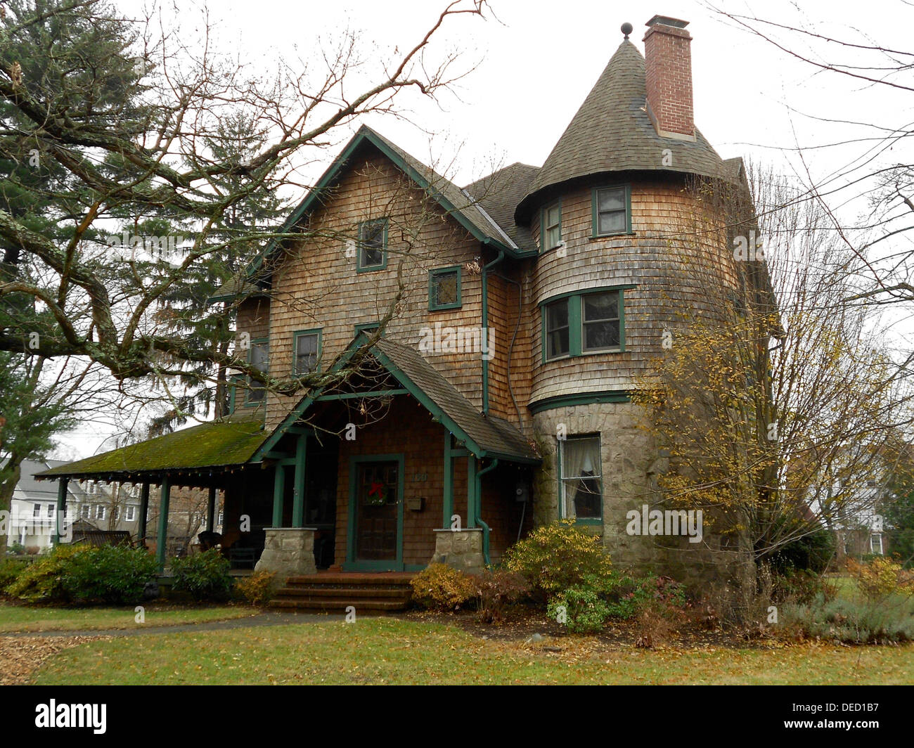 House in the North Wayne Historic District in Wayne, Pennsylvania on