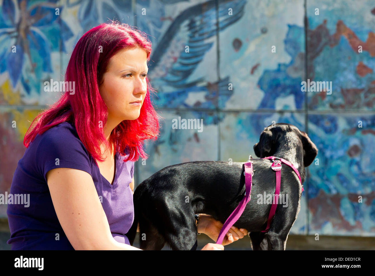 Girl in red berlin hires stock photography and images Alamy