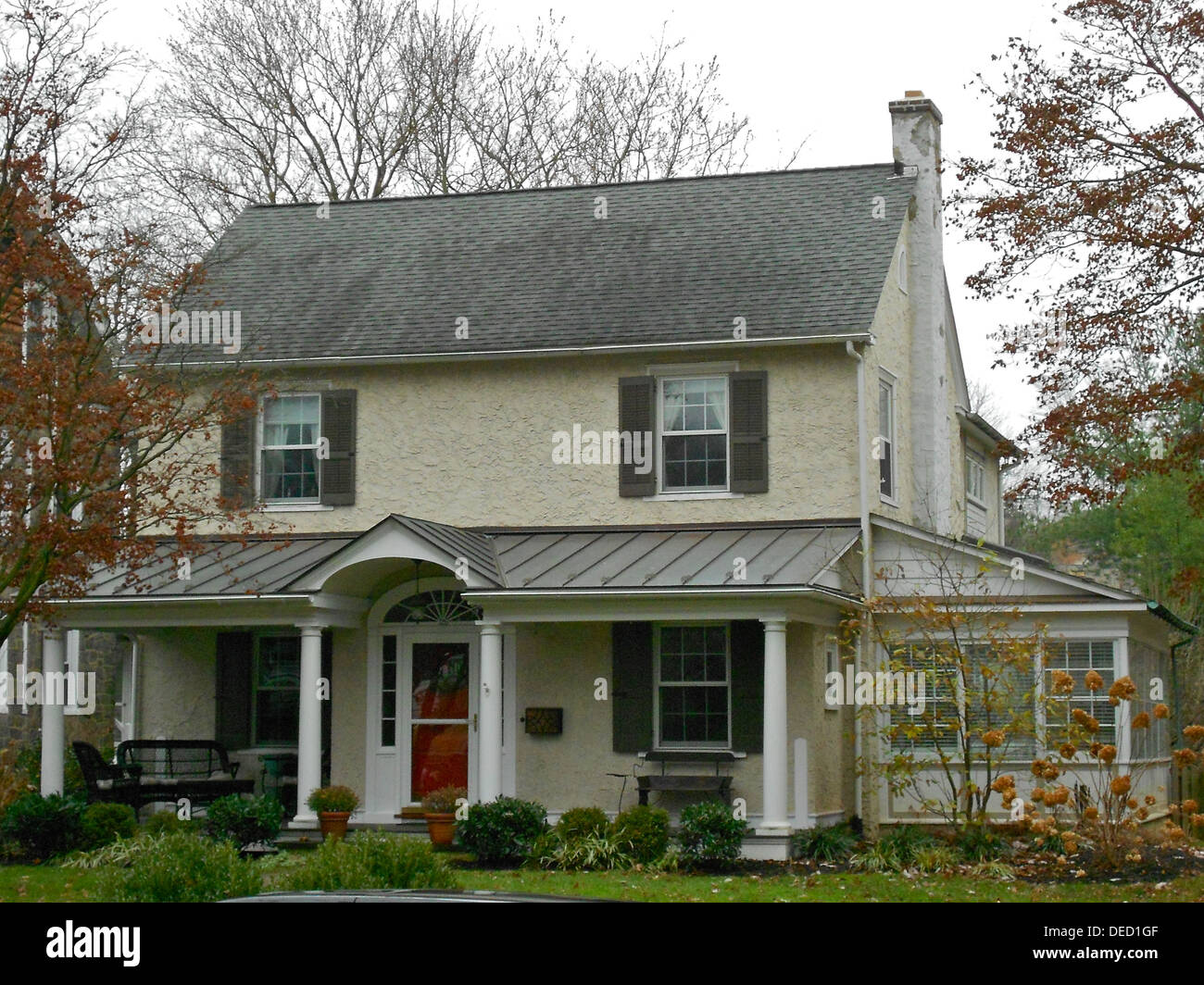 House in the North Wayne Historic District in Wayne, Pennsylvania on
