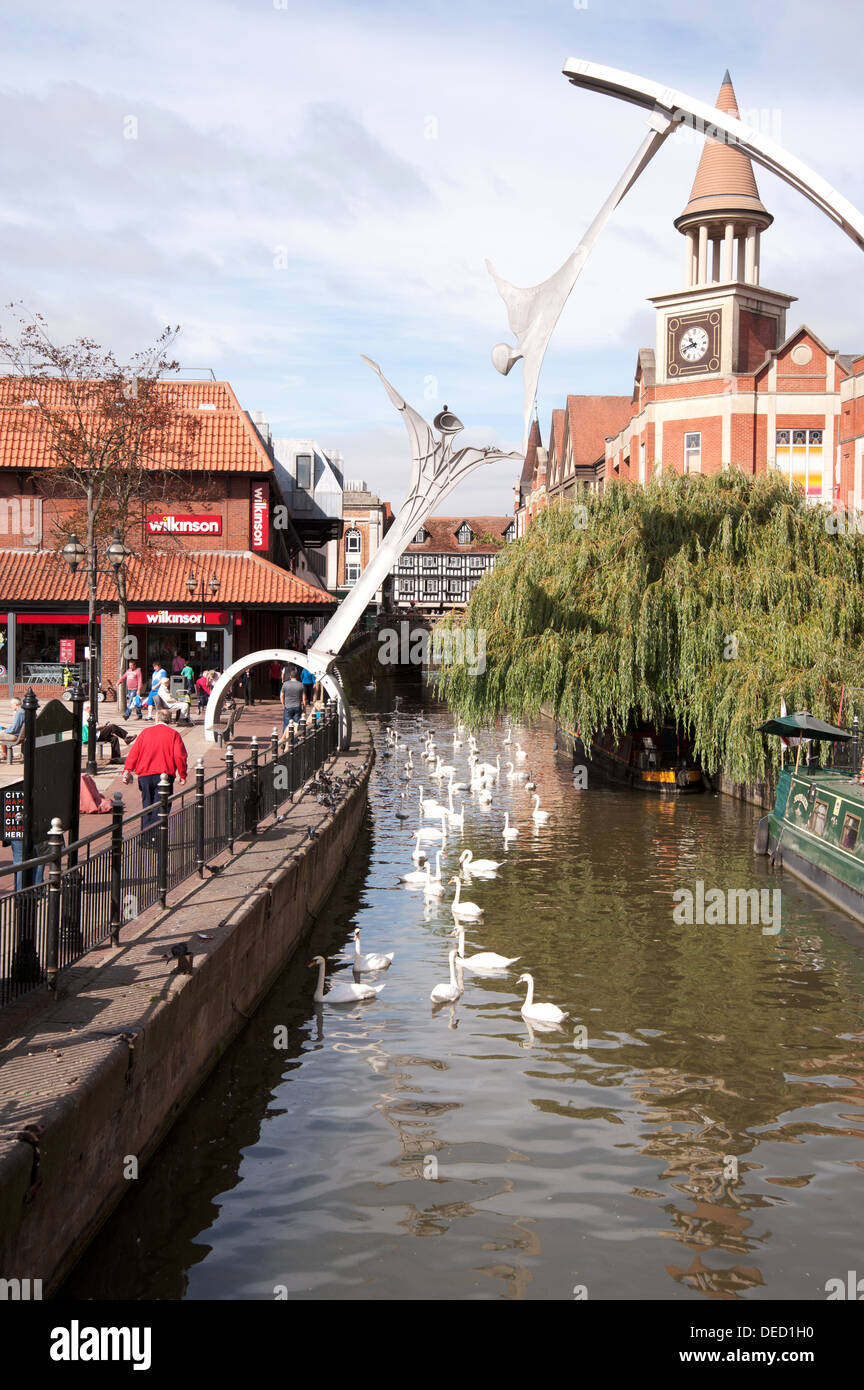 River Witham, Lincoln, England Stock Photo