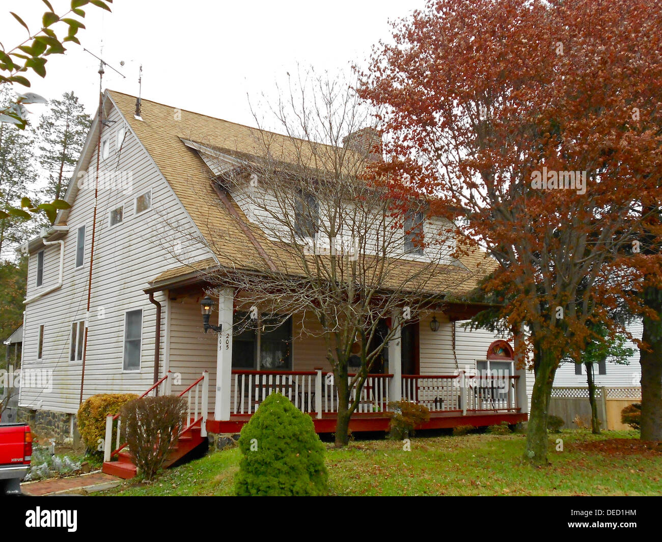 House in the North Wayne Historic District in Wayne, Pennsylvania on